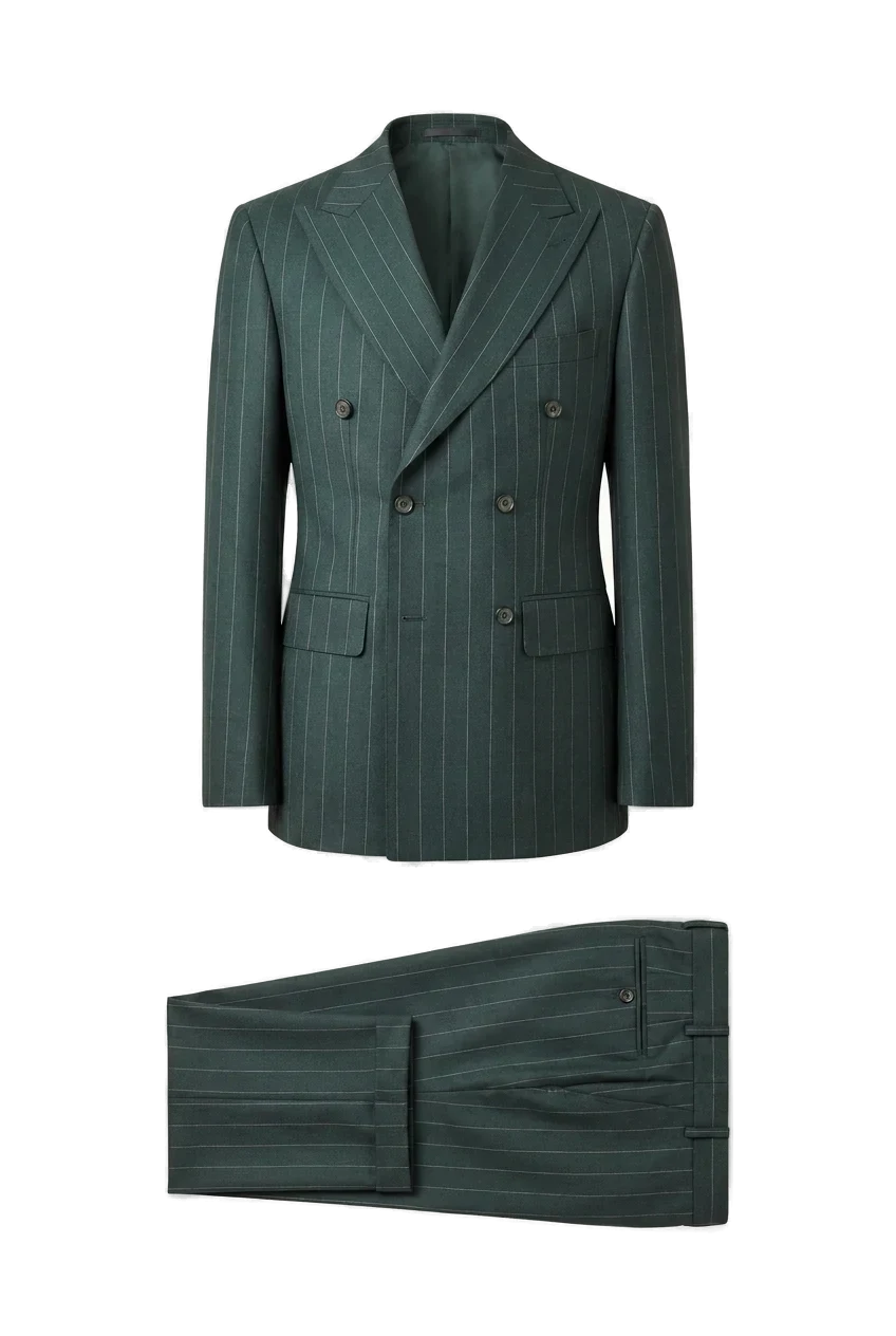 The Emerald Pinstripe Two-Piece Suit